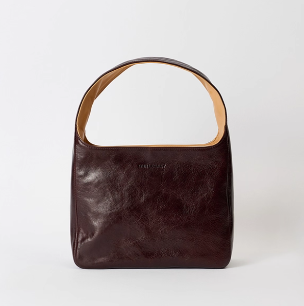 OUR LEGACY 女士 BRICK 酒红色皮革手袋25秋新款时尚复古手提包