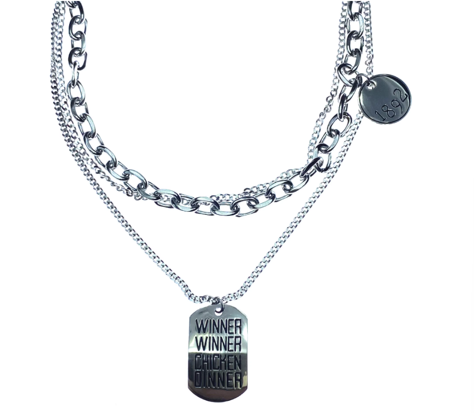 卫衣服链条配饰粗项链轻奢锁骨链子